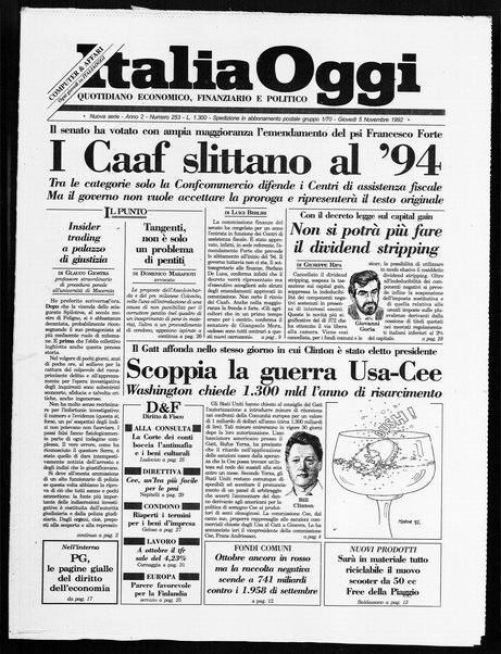 Italia oggi : quotidiano di economia finanza e politica